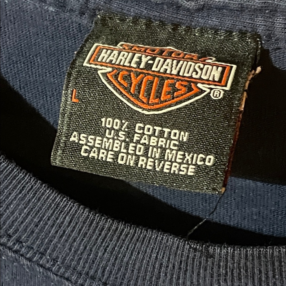 Harley-Davidson Men's Navy Tee - Picture 3 of 6
